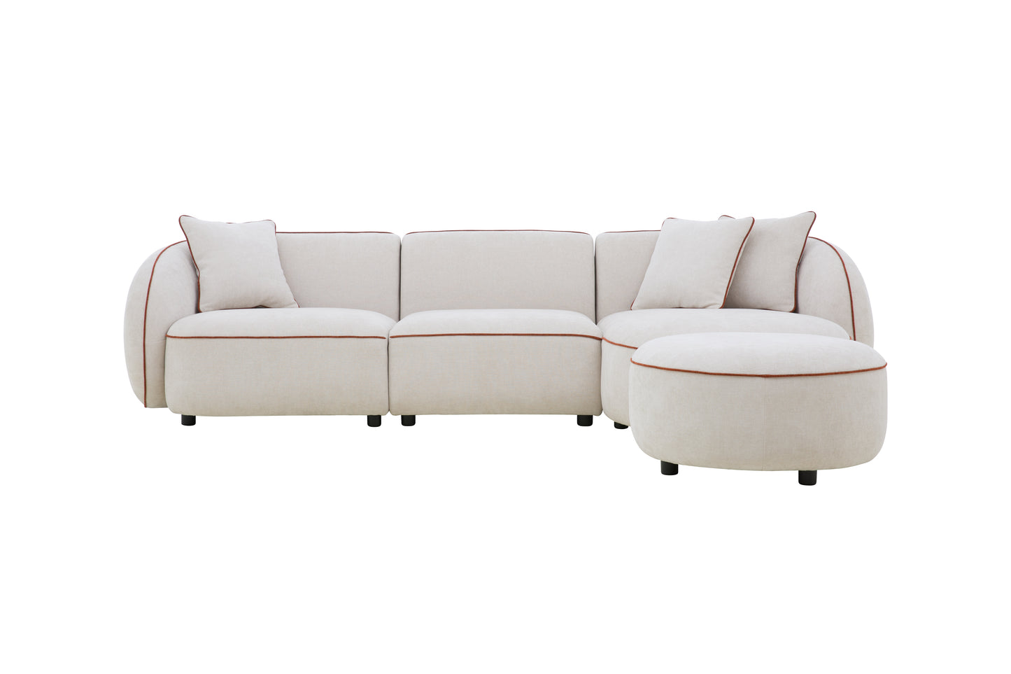 Yūgen Sectional and Ottoman Set