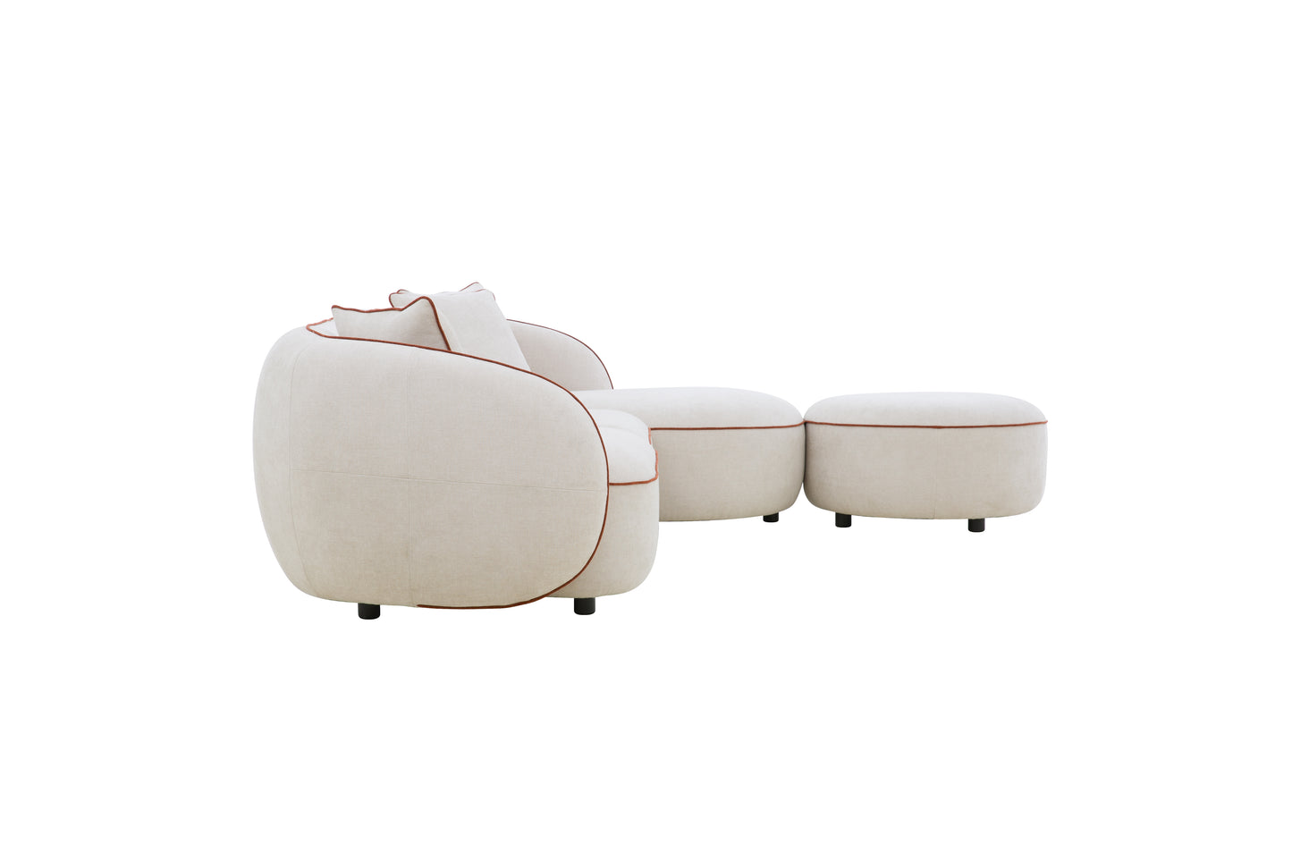 Yūgen Sectional and Ottoman Set