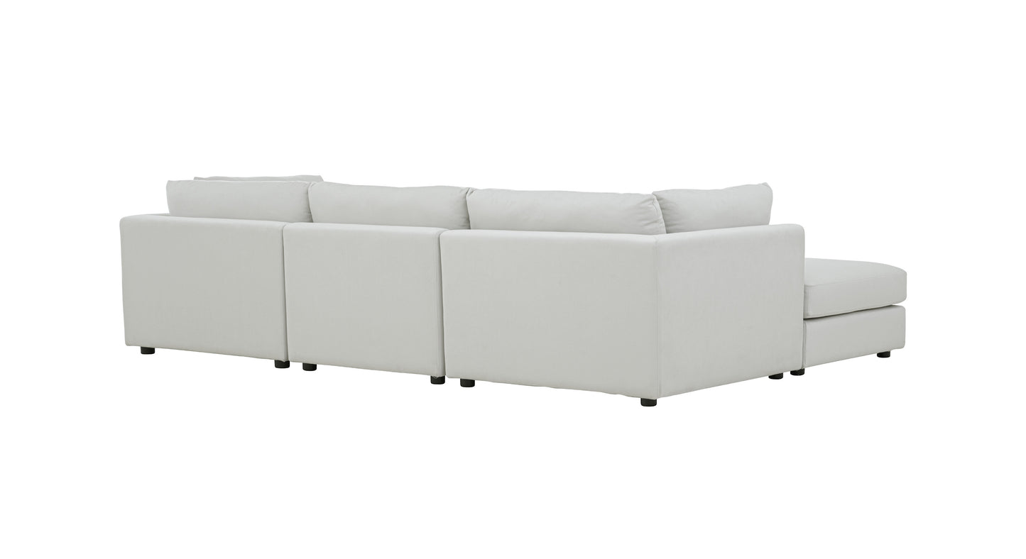 YASURA Modular Sofa & Ottoman Set